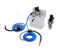 Sistema de pulverización de refrigerante con bomba para torno CNC y fresadora, válvula solenoide 24 V/110 V/220 V, atomizador de aire comprimido para aceite y agua, recipiente de plástico, incluye