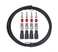 Sistema de purga de frenos de bicicleta, aguja de puerto de aceite para SRAM para Stealth-A-Majig, incluyendo manguera de 2,5 m, insertos de cabeza de oliva, tornillos de apriete (D)