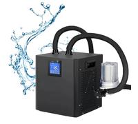 Sistema de recuperación de baño de hielo frío con filtro externo y bomba sumergible para atletas