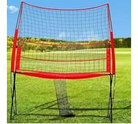 Sistema de red de entrenamiento de voleibol, entrenador de picos de altura ajustable, equipo móvil portátil para práctica en solitario o en equipo, fácil configuración para un entrenamiento eficiente