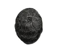 Sistema de reemplazo de cabello para hombres Peluca de cabello humano Remy de 0,03 mm for hombre, prótesis capilar, cabello humano natural, prótesis capilar masculina Peluquín para hombres(1B20#)