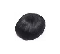 Sistema de reemplazo de peluca masculina con encaje frontal y tupé de cabello humano.(8x10)