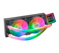 Mars Gaming ML-ULTRA240, Refrigeración Líquida CPU, TDP 500W, Espejo Infinito, 2 Ventiladores Silenciosos FDB ARGB, Tubos ARGB, Multisocket Universal, Negro