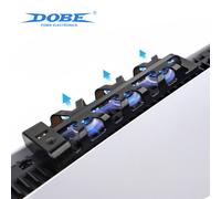 Sistema de refrigeración mejorado para consola de juegos: ventilador trasero con luz azul y enfriador interno, doble refriger