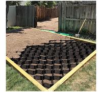 Sistema de rejilla permeable para caminos de entrada y pasarelas de jardín, solución de control de barro de tela de panal para un drenaje eficaz y prevención de erosión