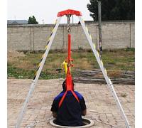 Sistema de rescate de trípode de emergencia para trabajos aéreos y espacios reducidos, kit de trípode resistente para uso industrial, capacidad de 1200/1800/2500 libras, seguridad y estabilidad