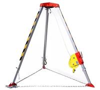 Sistema de rescate retráctil anticaídas, kit de trípode de aluminio resistente para gran altitud y seguridad en espacios reducidos