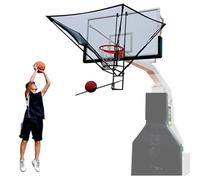 Sistema De Retorno De Red De Rebote De Baloncesto Giratorio De 180°, Dispositivo De Rebote De Baloncesto De Tiro Colgante De Hierro, For Práctica Integral