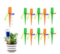 Sistema de Riego Automático, 10 Piezas Riego por Goteo, Picos Autorriego De Planta, Goteo de Riego Automático con Interruptor de Válvula de Control para Jardín Hogar en Interiores y Exteriores