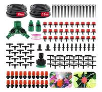 Sistema de Riego Automático,149 Piezas,15M+15M Kit Riego por Goteo,Riego por Goteo Huerto, Riego por Goteo Huerto,Adecuado para Prados, Jardines, Huertos Sistema de Riego Automático para Césped