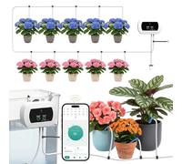 Sistema de Riego Automático con WiFi, Sistema de Riego Controlado por Aplicación, Sistema de Riego Inteligente para Balcones, Sistema de Riego para Jardín con Capacidad para 10 Macetas