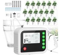 Sistema de riego automático para 15 plantas en maceta, Kit de Riego por Goteo Automático, dispositivos de riego de plantas de bricolaje de Interio para balcón, jardín, césped, plantas en maceta
