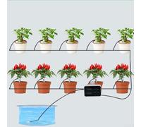Sistema de riego automático para interiores, temporizador de riego por goteo de batería de 2000 mAh con modos ajustables para plantas en maceta, intervalo de 1 a 30 días, 10 m para Ho(QN~N20)