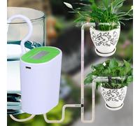 Sistema de riego automático para plantas de interior - Temporizador de riego por goteo programable con batería recargable de 2000 mAh, 1-16 cuentagotas compatible con carga USB para el hogar/oficina