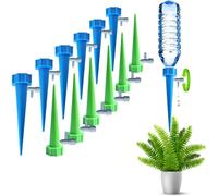 Sistema de riego automático para plantas (paquete de 12), con auto-inyección y válvula de liberación lenta