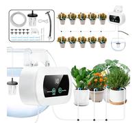 Sistema De Riego Automático: Riego Por Goteo Automático, Tubo De 10 M, Con Temporizador, Type-C, Kit De Riegos Por Goteo Automáticos Para Hasta 10 Plantas Y Macetas De Interior