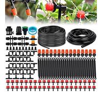 Sistema de riego Jardín, 193 PCS Sistema de Riego por Goteo, 40M+10M Kit Riego con Ajustable Boquilla Aspersor Pulverizador y Gotero para Jardin,para Jardín,Invernadero,Terraza o Césped