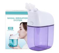 Sistema de riego nasal, máquina de enjuague nasal, máquina de enjuague sinusal, máquina limpiadora de senos nasales con tanque de agua salada y tanque de recolección de residuos, limpiador de nariz