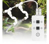 Sistema de riego para terrario Sistema de nebulización para Reptiles con Temporizador y boquillas Ajustables 360° Humidificador para terrario para Selva Tropical Anfibios Reptiles Plantas