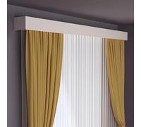 Sistema de riel de cortina - Barra de una sola pista de 55.1 pulgadas para un fácil montaje en pared tratamientos de ventana y divisor de habitaciones, perfecto para soluciones de privacidad de sala