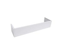 Sistema de riel de cortina blanco personalizable de 305 cm, panel de aluminio para dormitorio de caravana, diseño sin riel, fácil instalación de tornillos, solución elegante y funcional.