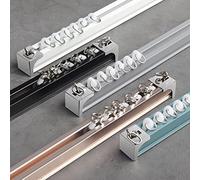 Sistema de riel de cortina de techo para separadores de habitaciones, ideal para sala de estar y dormitorio, zonas de ducha, fácil de instalar, versátil y duradero Binario per Tende da Soffitto