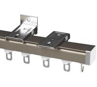 Sistema de riel de cortina resistente de 100 a 500 cm, divisor de habitación silencioso, accesorios de deslizamiento suave, perfectos para uso doméstico y de oficina, fácil instalación, resistente y