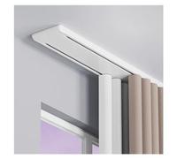 Sistema de riel de cortina resistente de 3.3 pies, soporte de techo de doble riel para separadores de habitaciones y cortinas. Varillas de aluminio duraderas para caravana, sala de estar, hospital