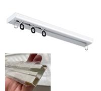 Sistema de riel deslizante de montaje en techo, riel blanco ultrafino para divisor de habitación, riel Ain de techo para decoración del hogar y gestión del espacio