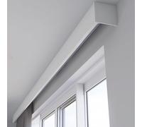 Sistema de riel montado en techo o pared, panel decorativo para ventanas, diseño de pista oculta, ideal para decoración del hogar, Ele y Functal Scatola Mantovana.