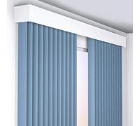 Sistema de riel para Cortina de Aluminio Ajustable de 4,5 m y Juego 3 en 1 para Montar en la Pared en Blanco con Cenefa para un Deslizamiento Suave, decoración del hogar y l