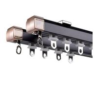 Sistema de riel principal doble de aluminio resistente, 180 cm, riel divisor de habitación, versátil para hogar, oficina y eventos, opción de color de pared A