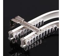 Sistema De Rieles Flexibles For Cortinas, Rieles Curvos For Cortinas Dobles De Ventana Salediza, Rieles De Cortina De Aleación De Aluminio For Montaje En Pared Y Accesorios.(White,580cm/19ft)