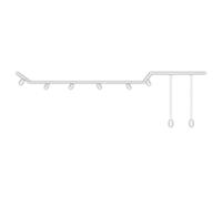 Sistema de rieles Juego completo 6x GU10 Spots 2x Conector de esquina de pénd...