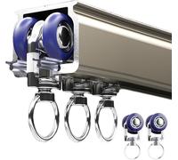 Sistema De Rieles para Cortinas Silencioso Y Resistente para Montaje En Techo, Rieles De Aluminio De 1 A 15 M para Ventanas, Funcionamiento Suave para Sala De Estar, Gold 8m/26ft