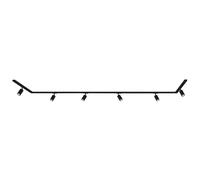 Sistema de rieles Rail Juego completo 6x GU10 Spots giratorios en forma de U ...