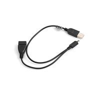 Sistema de S 3 en 1 OTG Host Micro USB (Male) a USB A 2.0 (Male/Female) Cable 30 cm