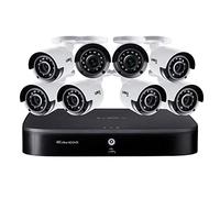 Sistema de seguridad 4K Ultra HD de 16 canales con 2 TB DVR y ocho 4K Ultra HD cámara de visión nocturna con control de voz para el hogar inteligente