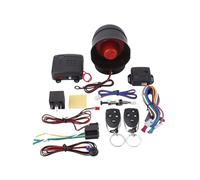 Sistema de seguridad para automóvil, sistema de protección de seguridad de alarma universal para automóvil, entrada sin llave con 2 controles remotos y sirena.