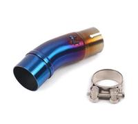 Sistema De Silenciador Escape Motocicleta Tubo Conexión Medio 51MM Para Kawasaki Para Ninja 400 EX400 Z400 2017-2023 Tubo escape motocicleta(Type B)