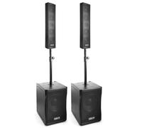 Sistema de sonido activo Vonyx VX1200 1500W RMS sin Bluetooth con micrófono eco