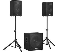 Sistema de sonido amplificado BLUETOOTH/USB/SD de 1200 W (VX1218BT 2.1) - VONYX