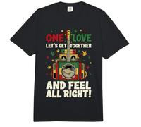 Sistema de Sonido Reggae One Love Let's Get Together Comfort Colors Adult Heavyweight T-Shirt