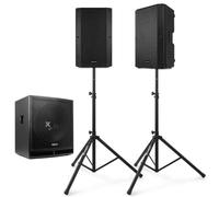 Sistema de sonido Vonyx 2.1 2400W RMS con subwoofer y altavoces activos