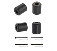 Sistema de soporte de goma montado en la pared para sostener tablas de esquí en posición vertical con agarre seguro y aspecto industrial elegante (4 piezas)