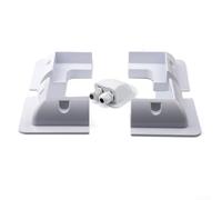 Sistema de soporte de montaje de panel solar para caravanas, kit de 5 piezas sin taladro, diseño resistente a los rayos UV para mayor durabilidad (blanco)