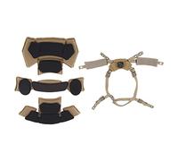 Sistema de suspensión de dial de casco ajustable Correa de enganche, mano de obra fina, material primario, fácil de instalar, diseño de tres piezas, equipado para cascos Ach Mich Wendy FMA EXF