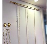 Sistema De Suspensión para Cuadros De Latón, Riel De Latón para Colgar Obras De Arte, Kit De Exposición De Pared para Galerías, Museos y Decoración Del Hogar(2.45m (96.5in))