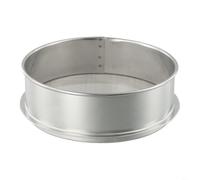 Sistema de tamiz de polvo herbario intercambiable 25 45 70 mallas de acero inoxidable apilables uso individual multiusos para harina, arroz y sésamo chino (25)