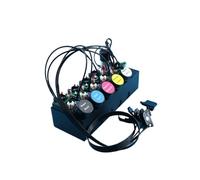 Sistema de Tinta UV L805 L1800 L800 XP600, Kit de conversión CISS Compatible con Epson, agitador de Tanque Blanco Modificado con Alarma de Sensor de Nivel de Temporizador(CISS UK Plug)